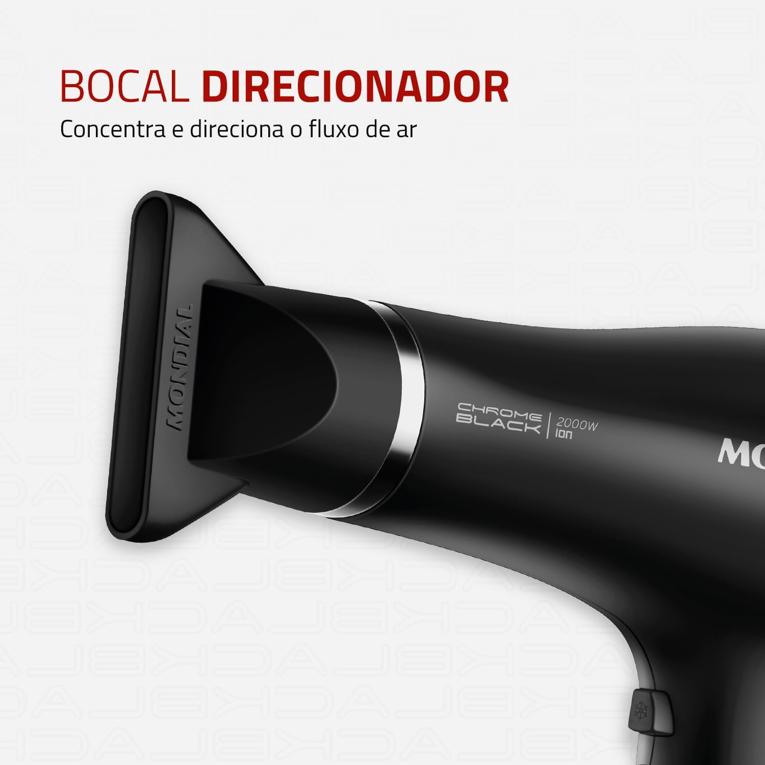 Secador De Cabelos Mondial Scn-04 Tourmaline Íon 2000w Secador De Cabelos Mondial Scn-04 Tourmaline Íon 2000w